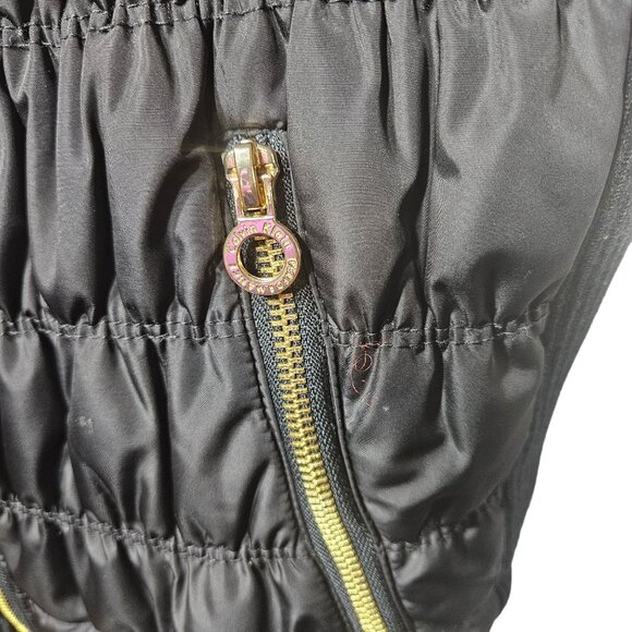 Calvin Klein Performance Black Quilted Vest With Gold Zipper & Smartphone Pocket - Picture 3 of 5